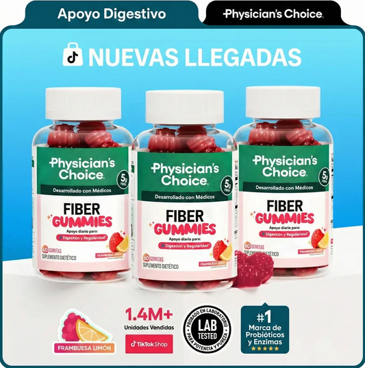 Gomitas de Fibra Prebiótica — Digestión y Desinflamación