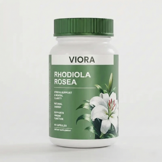 Rhodiola Rosea 500mg — Energía, Enfoque y Control del Estrés Sin Cafeína